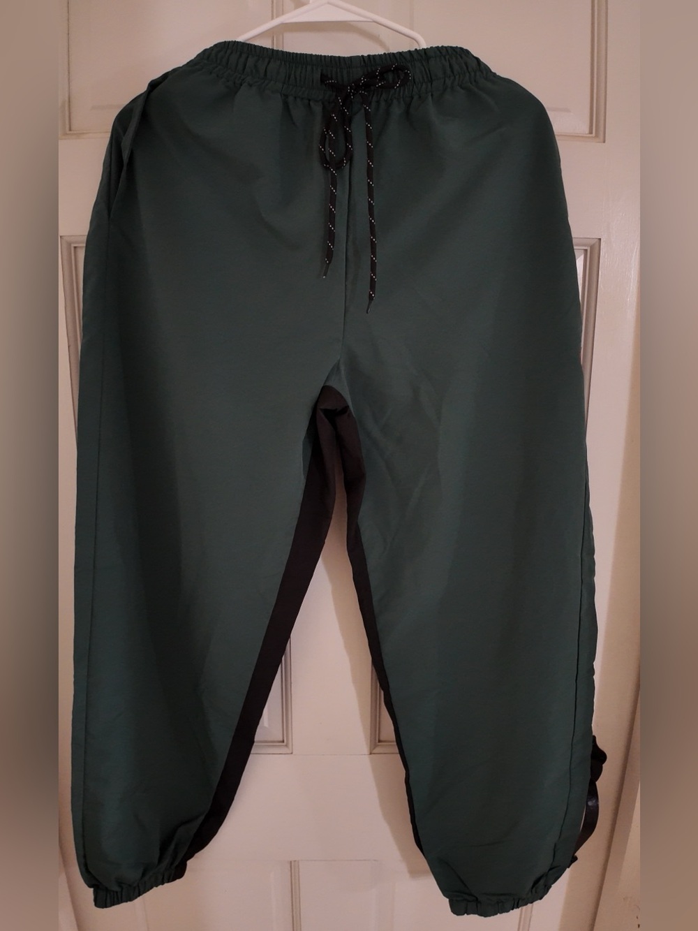 NFINITY Teal Green Athletic Track Pants with Black Accents